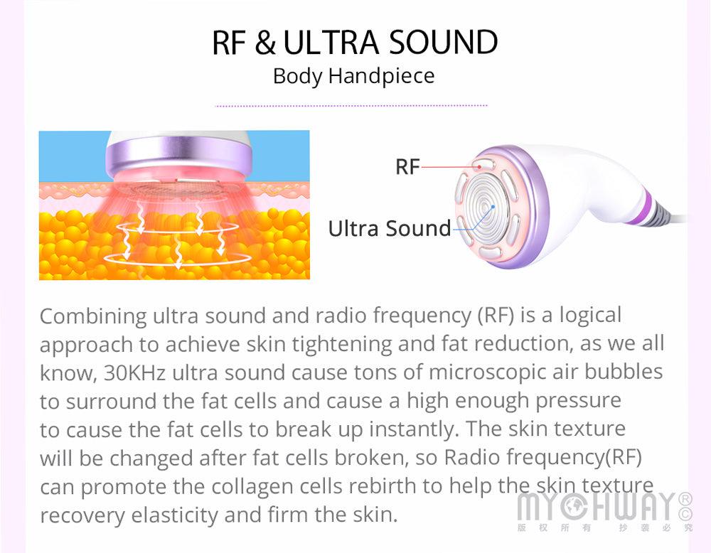 Face Lift 30 khz Cavitation Machine Handles