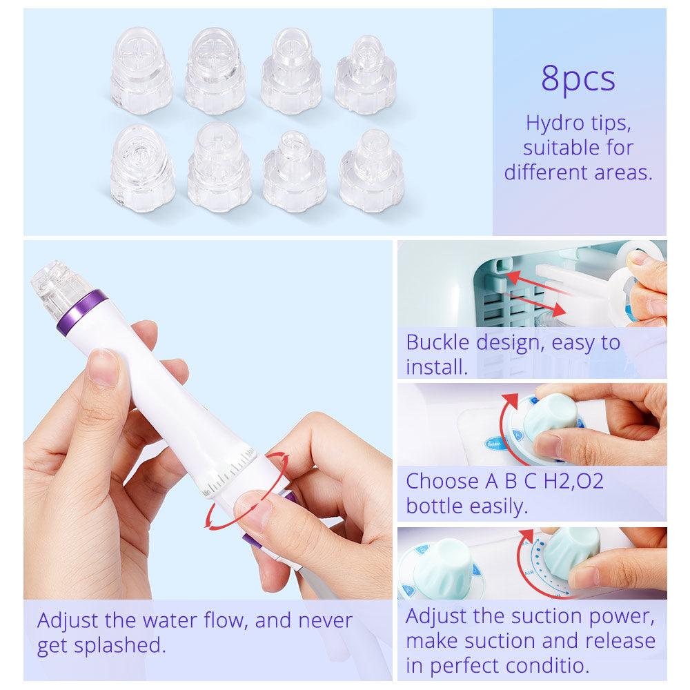 7 in 1 Hydrofacial Therapy Machine R-F Skin Rejuvenation LED Mask