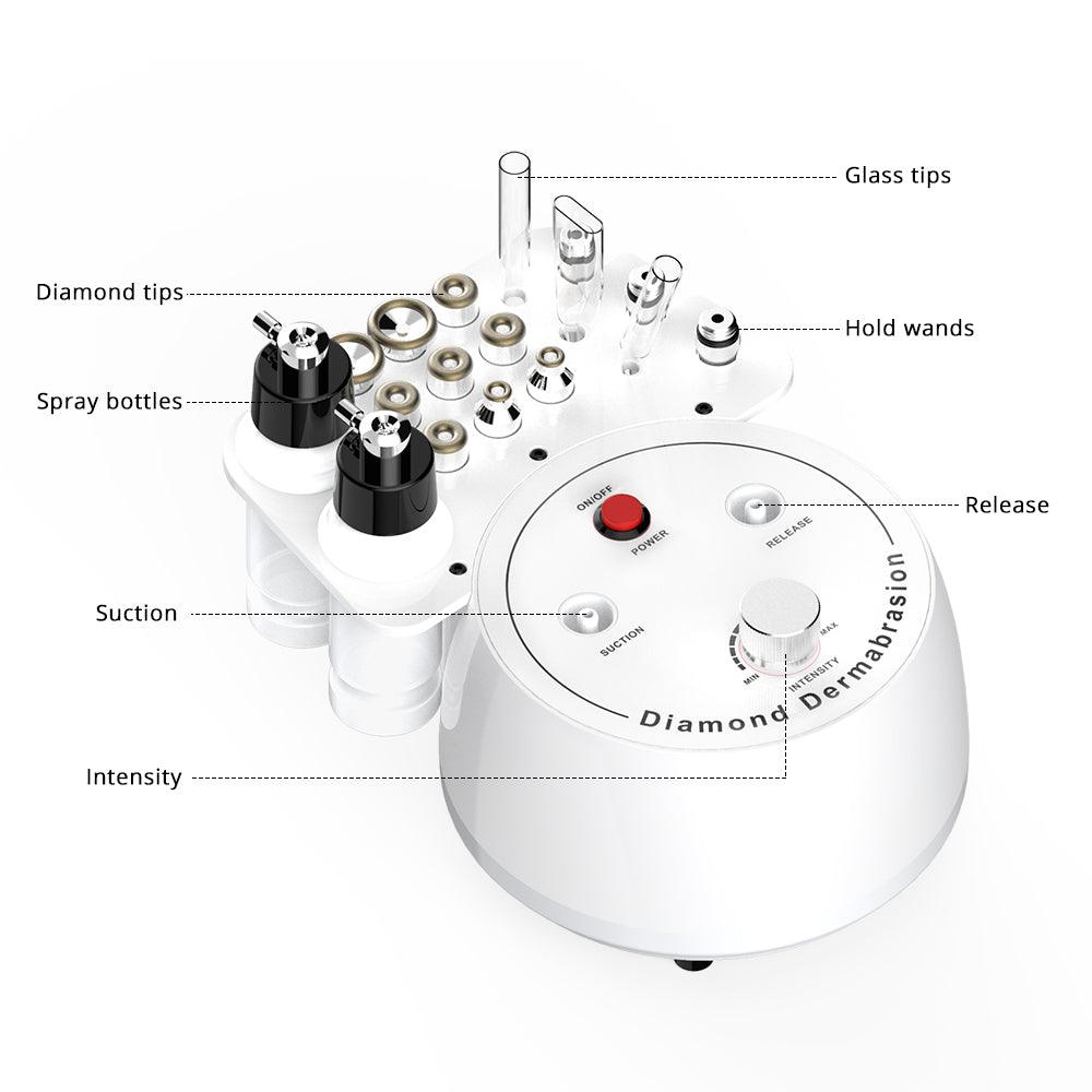 3 In 1 Diamond Microdermabrasion Skincare Machine
