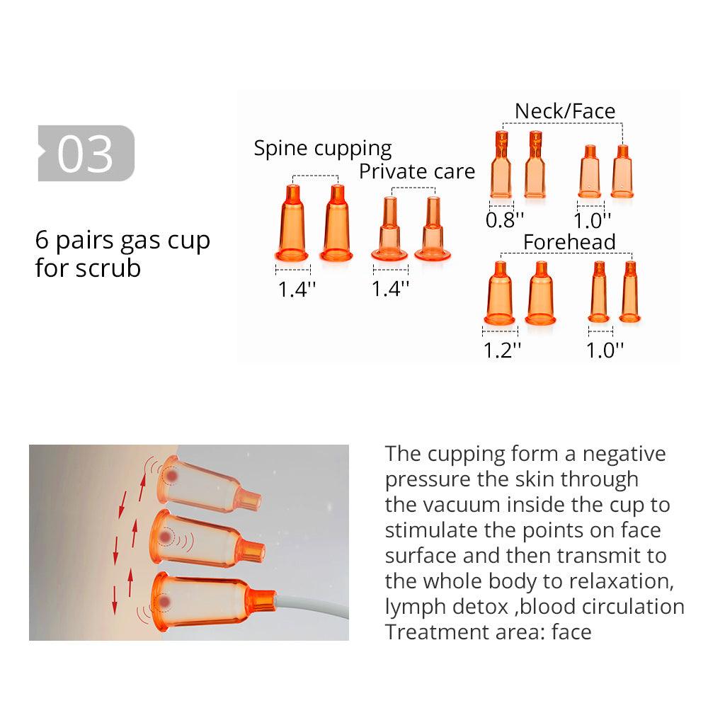 New Arrival Breast Enhancement Machine Vacuum Massage 6 pairs gas cup for scrub