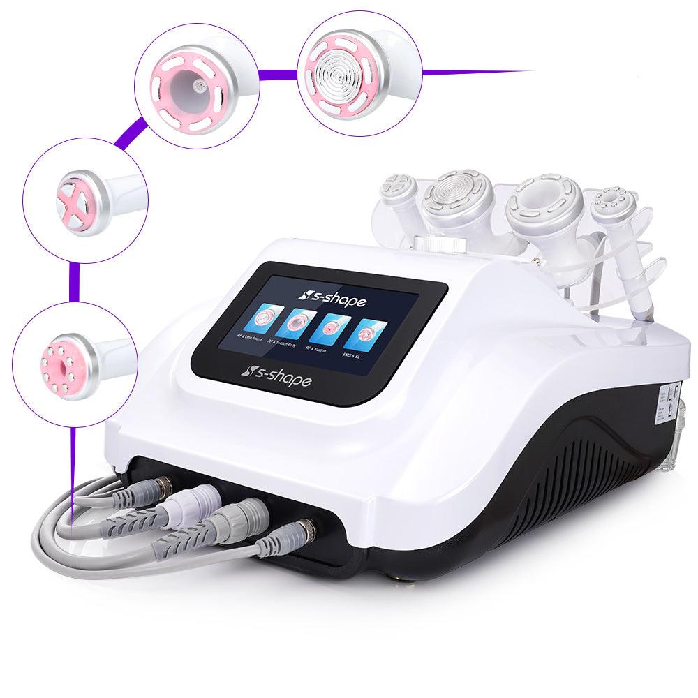 S Shape Body Care Machine Cavitation & R-F Electroporation Vacuum Suction