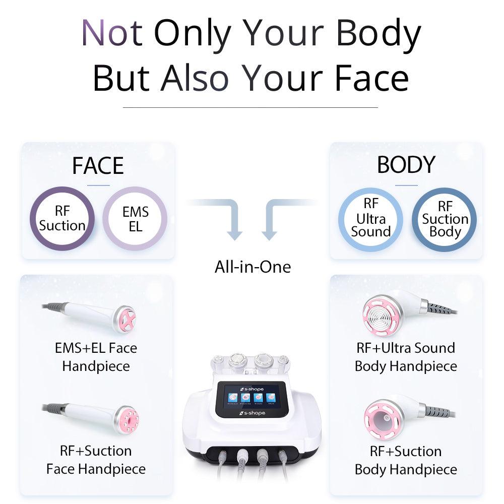 S Shape Body Care Machine Handles