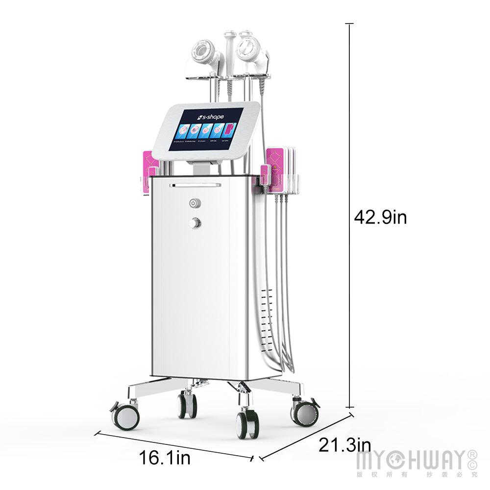 Vertical Ultrasonic S Shape Laser Lipo Machine size