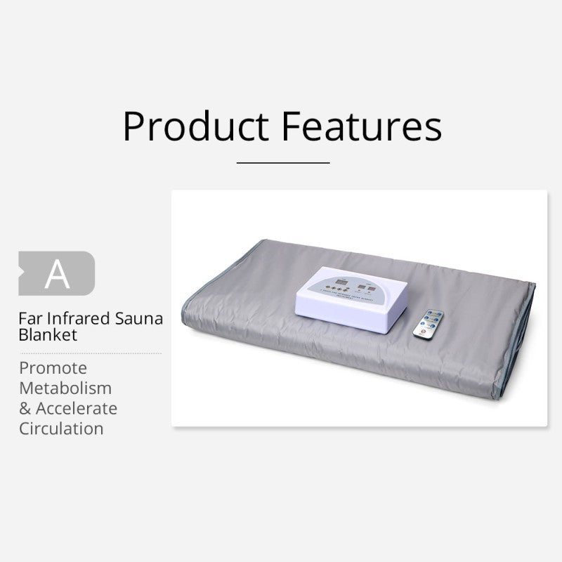 Red Light Sauna Blanket - Dual Zone for Detox & Skin Renewal