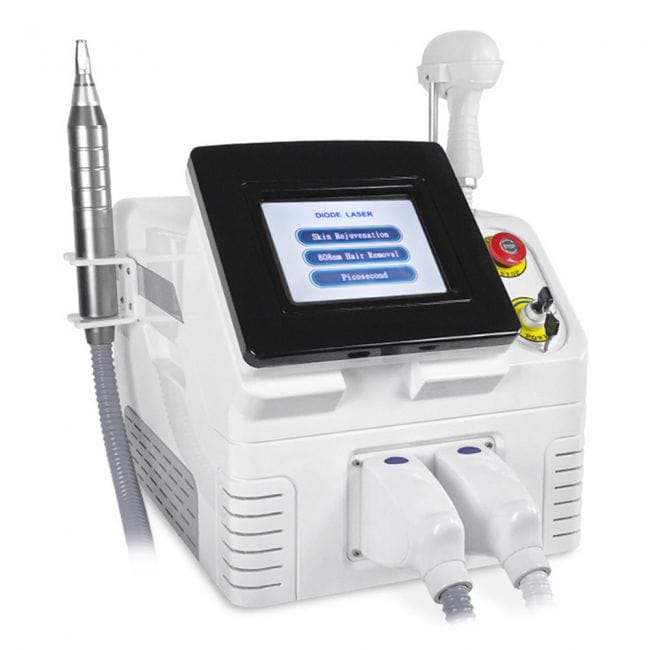 2IN1 755NM Picosend Tattoo Removal 808NM Diode Laser Hair Removal Equipment