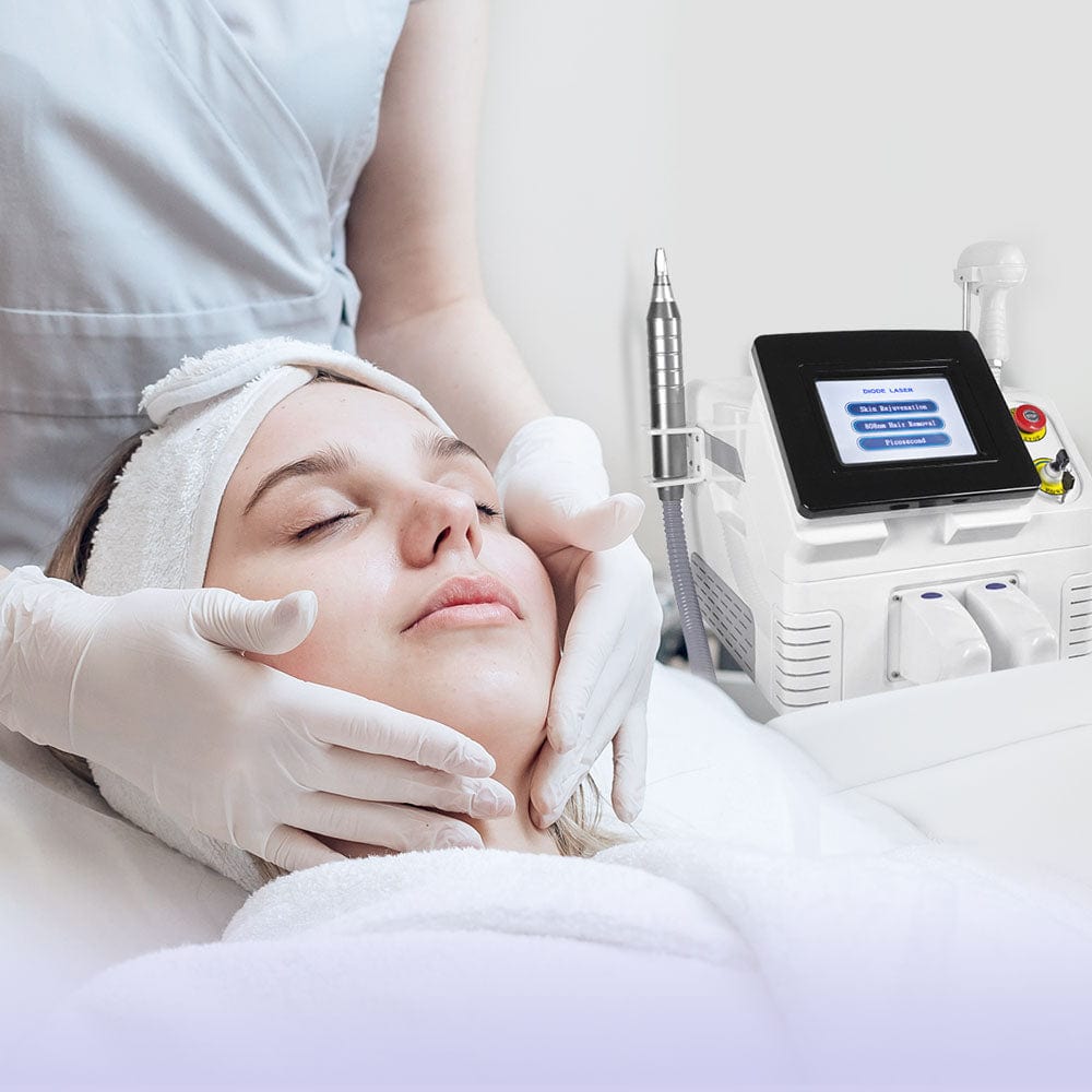 2IN1 755NM Picosend Tattoo Removal 808NM Diode Laser Hair Removal Equipment