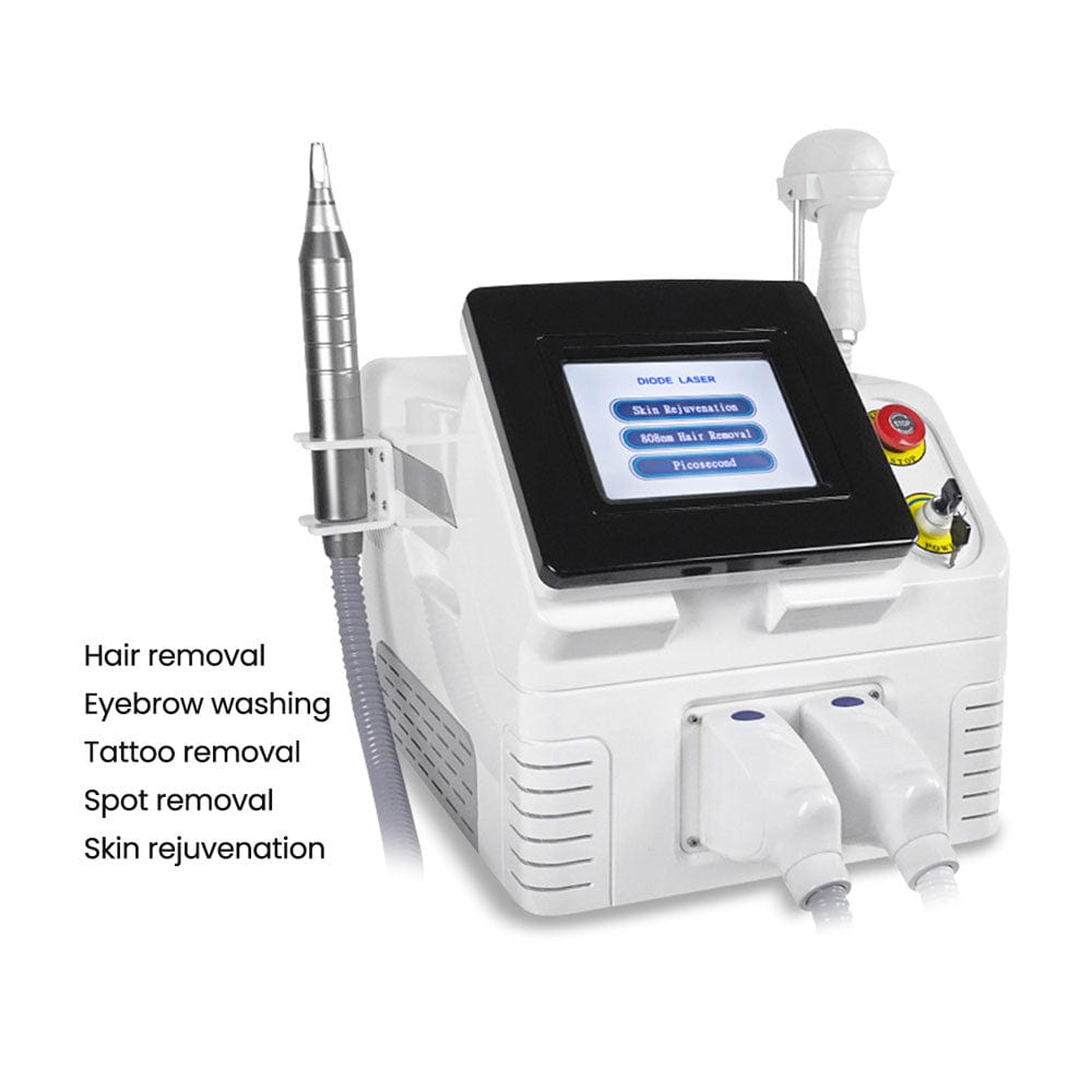 2IN1 755NM Picosend Tattoo Removal 808NM Diode Laser Hair Removal Equipment