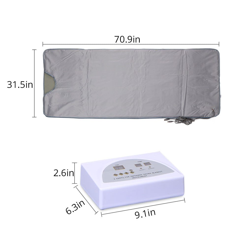 Red Light Sauna Blanket - Dual Zone for Detox & Skin Renewal