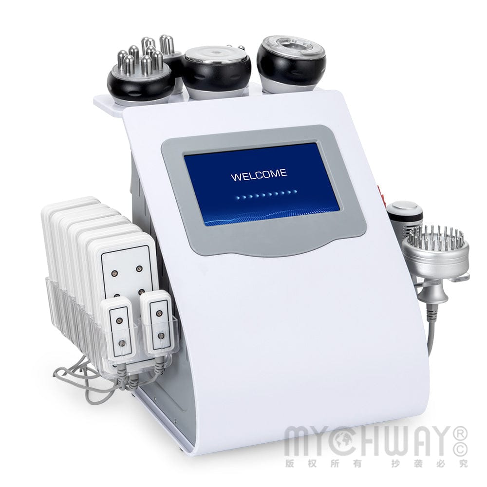 10 In 1 80k Cavitation Machine With RF Vacuum Laser Lipo Pads For Body Sculpting