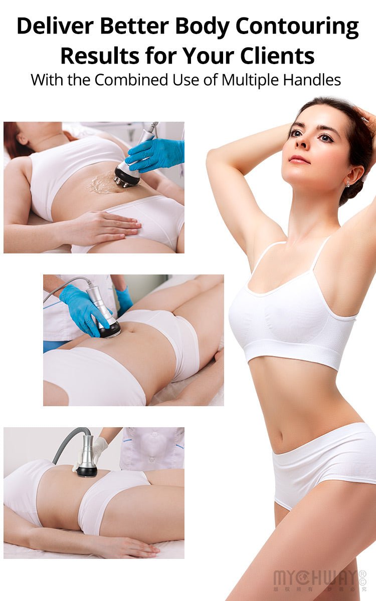 10 In 1 80k Cavitation Machine With RF Vacuum Laser Lipo Pads For Body Sculpting - myChway UK