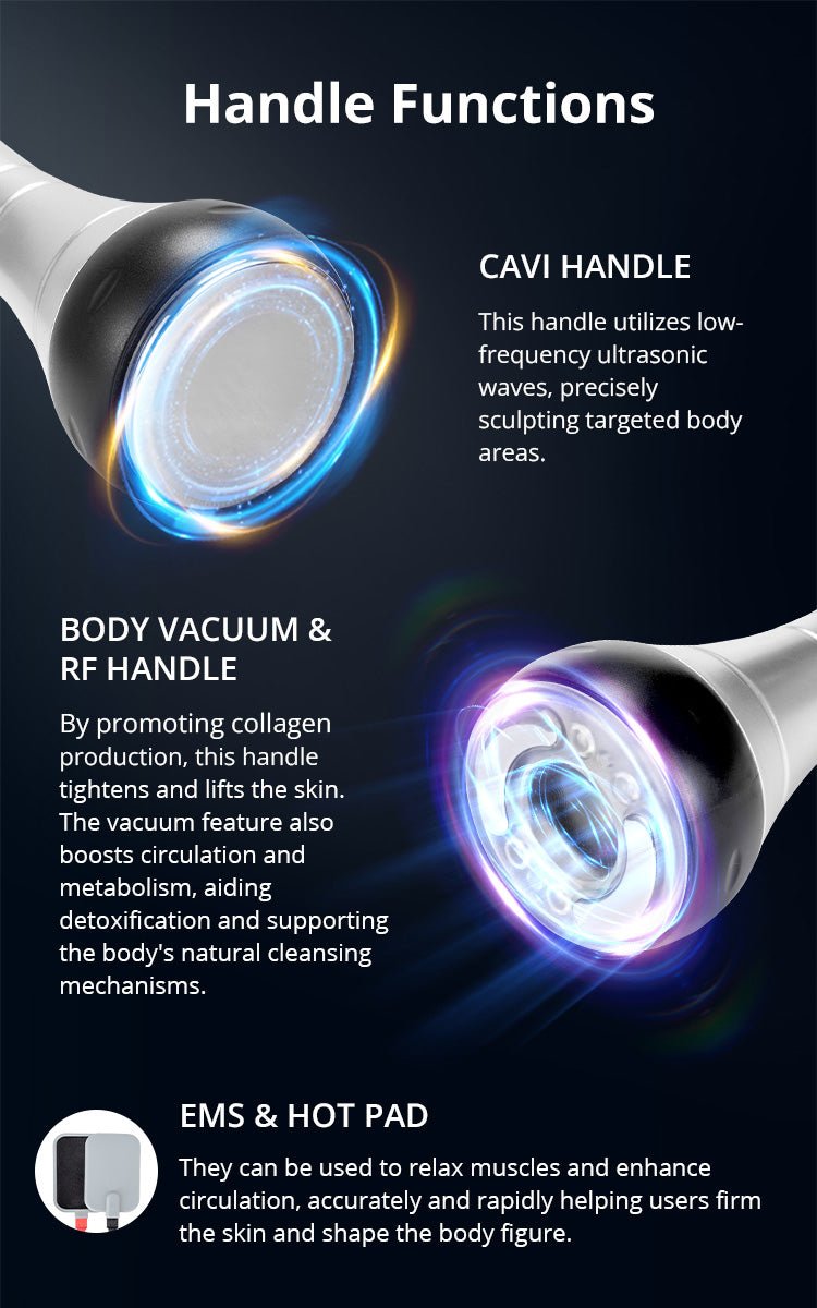 10 In 1 Ultrasonic 40K Cavitation Machine For Body Contouring & Facial Skin Care - myChway UK