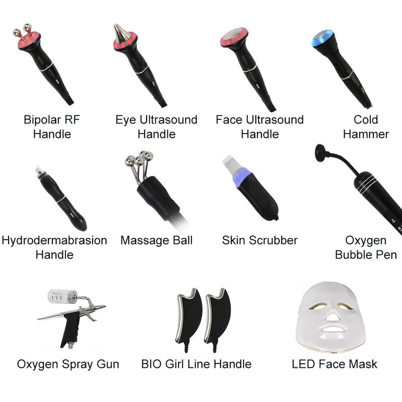 11 In 1 Hydrodermabrasion Beauty Skin System For Facial Care Skin Rejuvenation - myChway UK