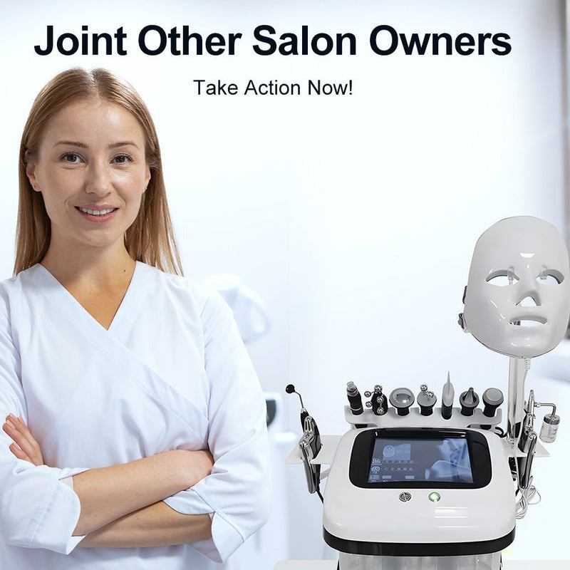 11 In 1 Hydrodermabrasion Beauty Skin System For Facial Care Skin Rejuvenation - myChway UK