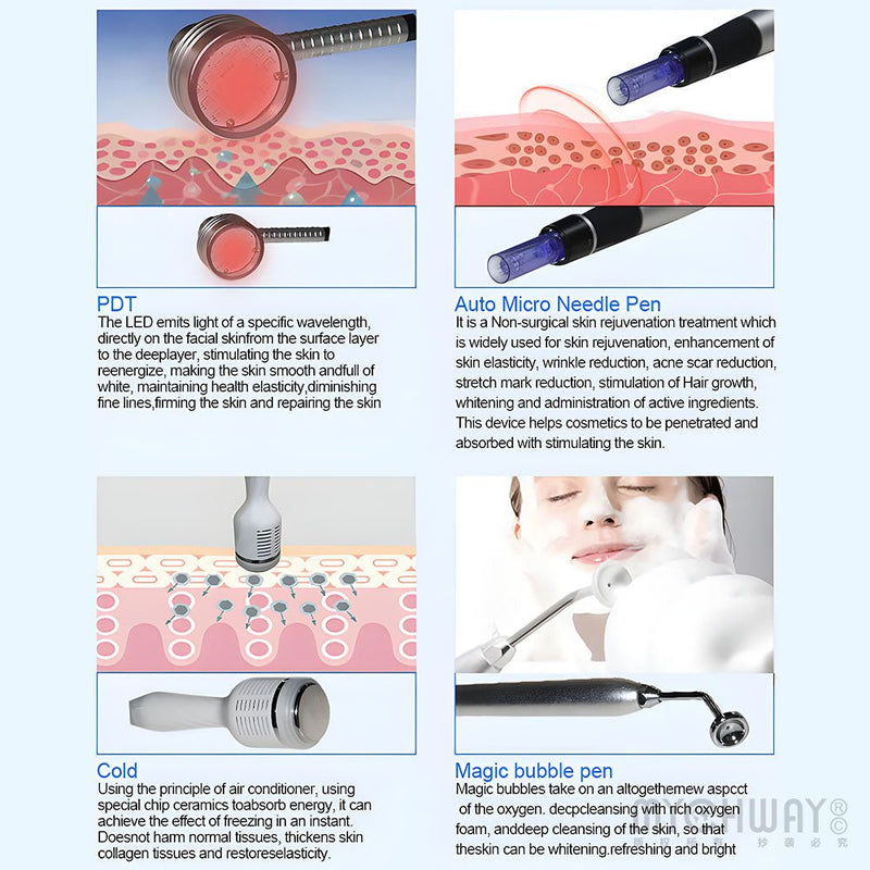14 In 1 Hydra Diamond Dermabrasion Facial Beauty Machine For Skin Rejuvenation - myChway UK