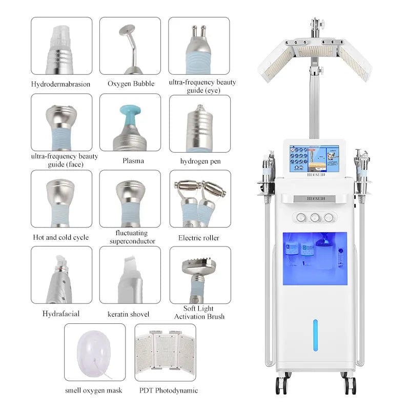 14 In 1 Hydro Dermabrasion PDT Light Therapy Beauty Machine - myChway UK