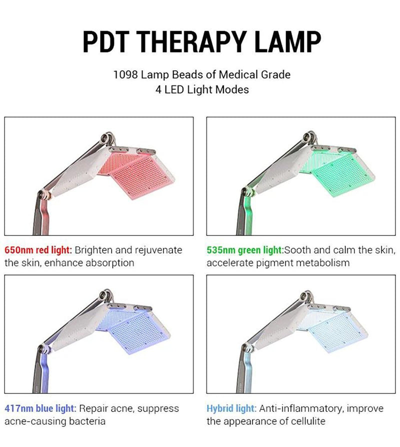 14 - In - 1 Hydro Dermabrasion PDT Light Therapy Beauty Machine Facial Aqua Peeling - myChway UK