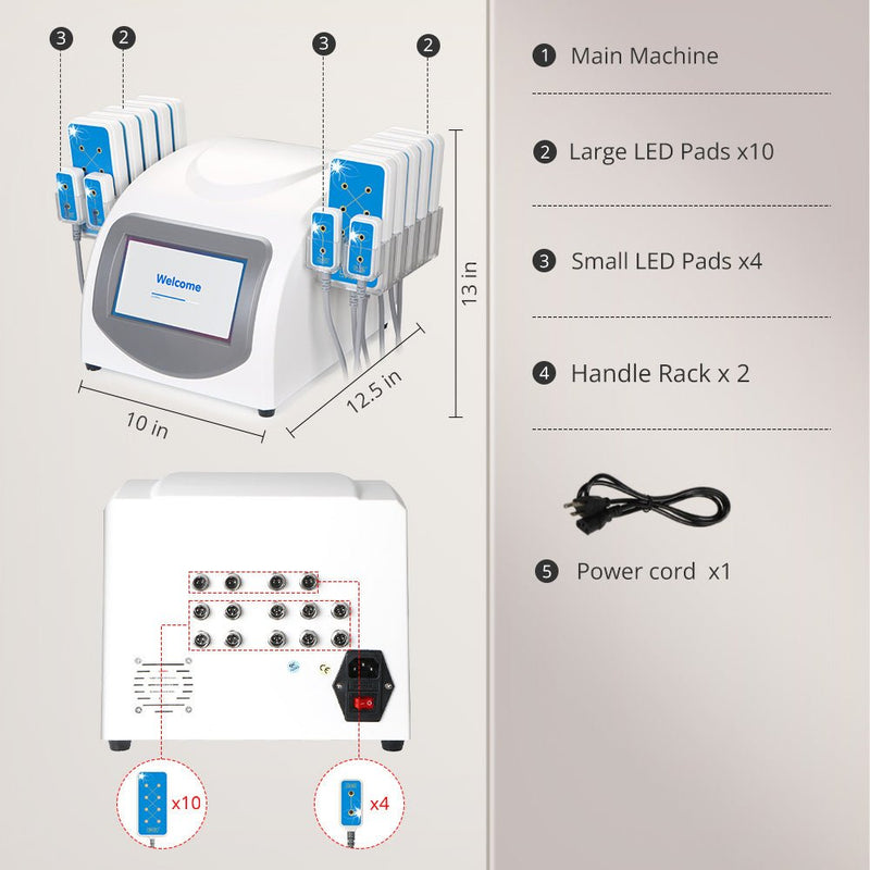 14 Pads Lipo Laser Fat Zapper - myChway UK
