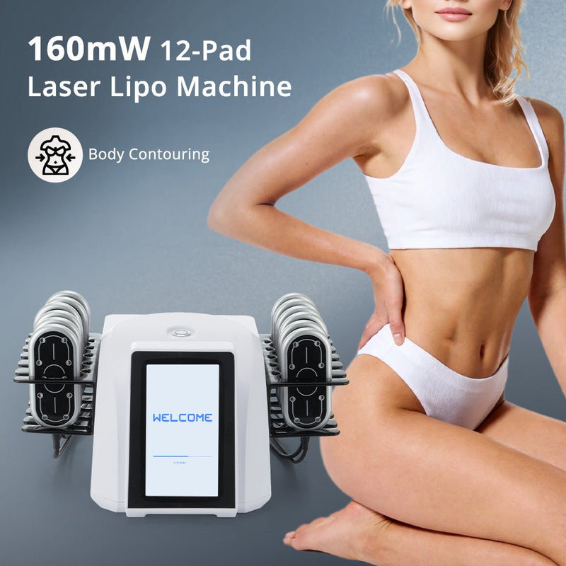 160mW 12 - Pad Laser Lipo Body Contouring System For Pro Use - myChway UK