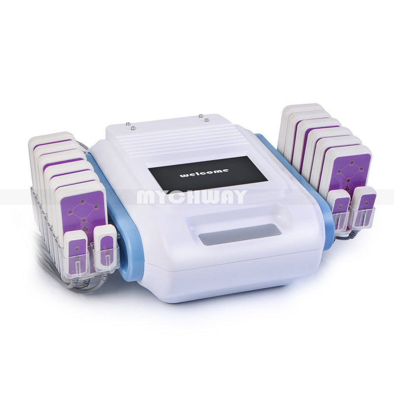 160mw LLLT LED Laser Machine 2.0 Weight Loss Fat Burning Removal 12 Big+4 Small Pads - myChway UK