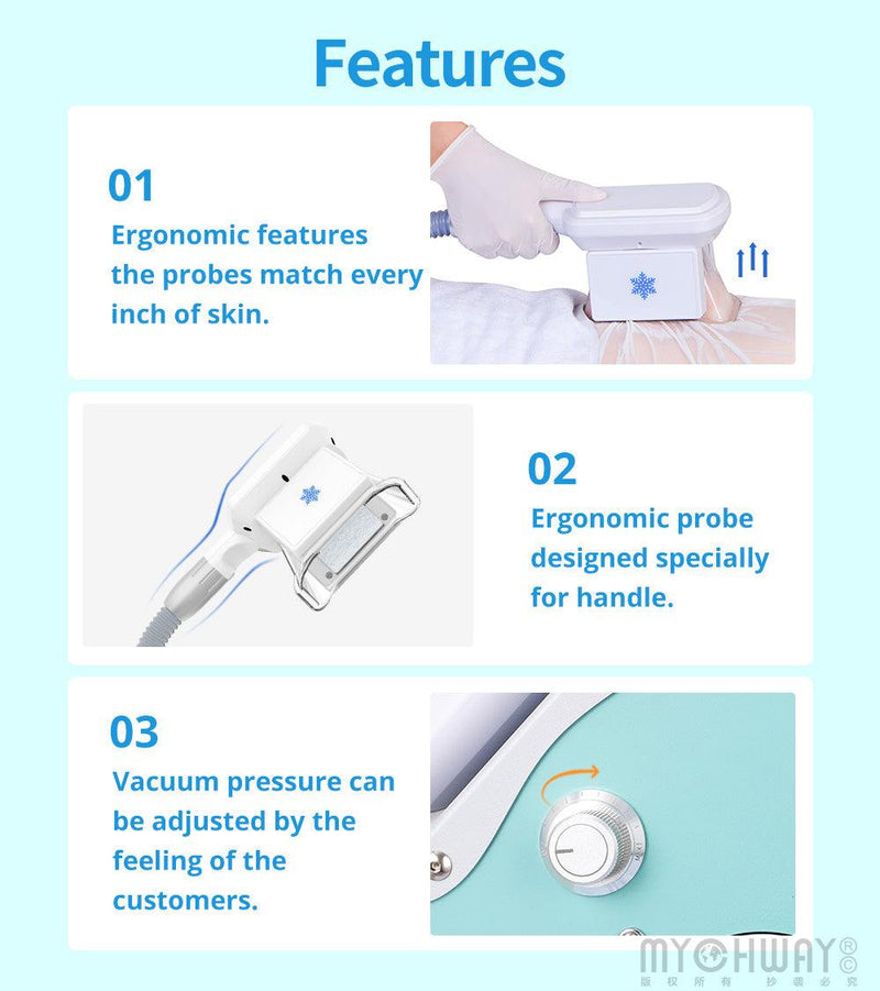 2 Handles Cold Vacuum Fat Burning Machine - myChway UK