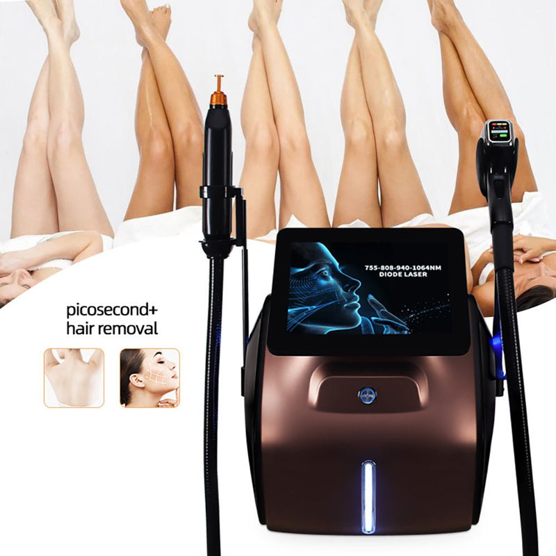 2 In 1 Diode Laser Hair Removal Machine Picosecond Tattoo Removal Instrument - myChway UK