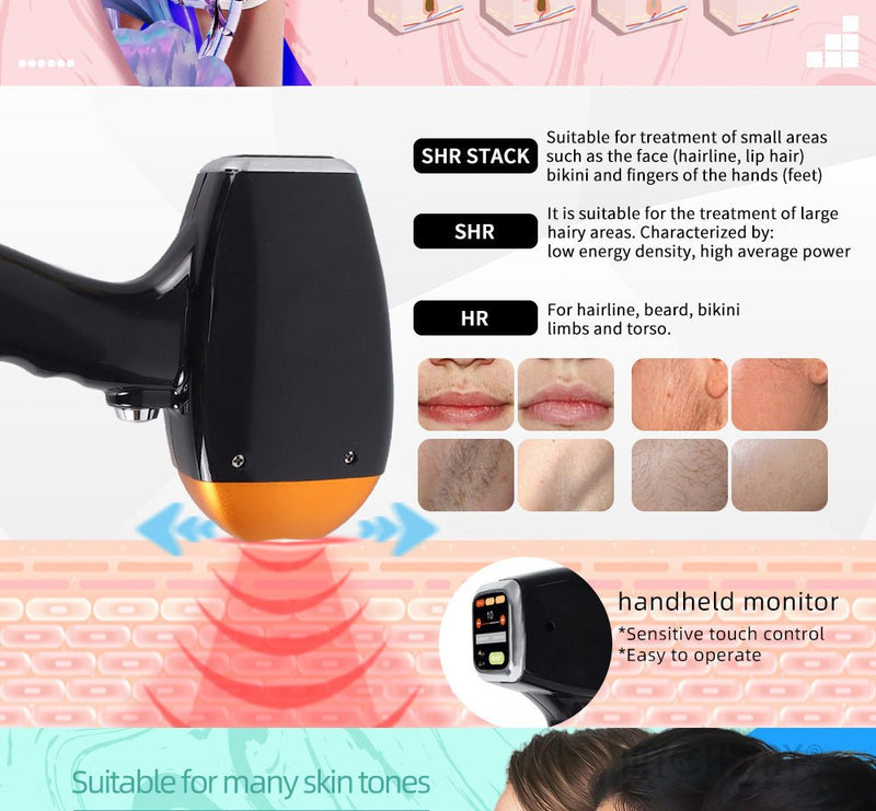 2 In 1 Diode Laser Hair Removal Machine Picosecond Tattoo Removal Instrument - myChway UK