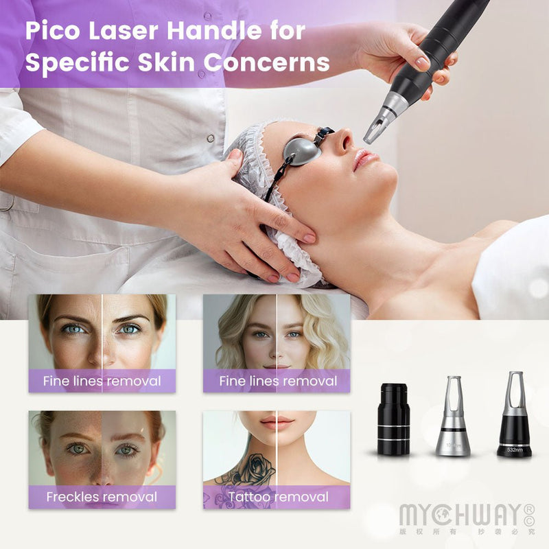 2 In 1 High - Power Pico Laser Diode Laser Machine For Tattoo Hair Spots Removal - myChway UK