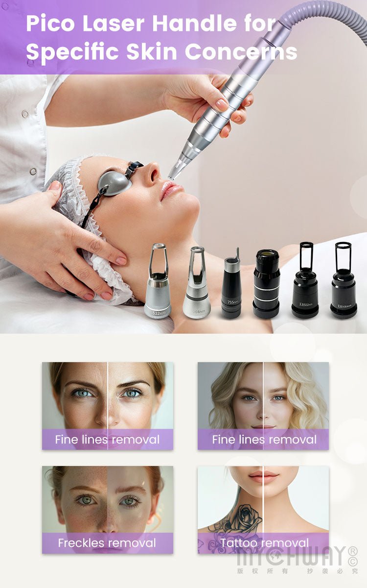 2 In 1 High - Power Pico Laser Diode Laser Machine For Tattoo Hair Spots Removal - myChway UK