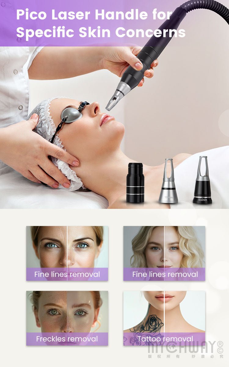 2 In 1 High - Power Pico Laser Diode Laser Machine For Tattoo Hair Spots Removal - myChway UK
