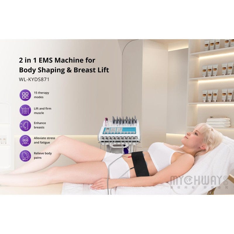 2 - in - 1 Muscle Stimulation with Bio Pulse - EMS & Microcurrent Body Toner - myChway UK