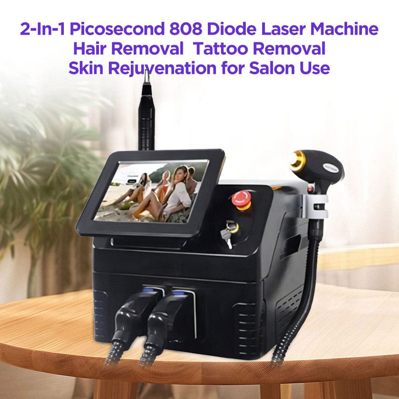 2 - In - 1 Picosecond 808 Diode Laser Machine For Hair Removal And Tattoo Removal - myChway UK