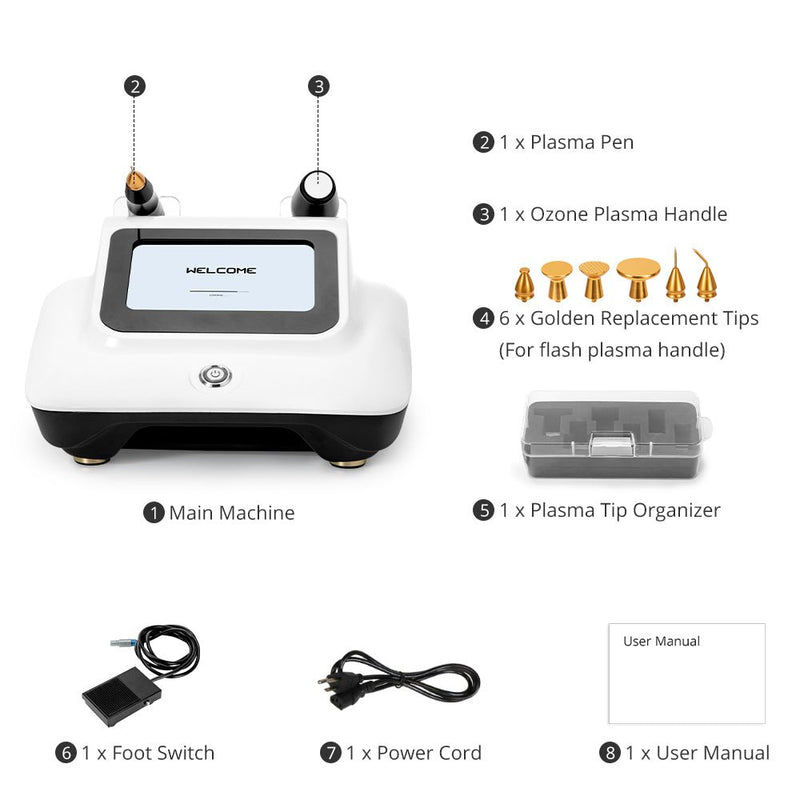 2 In 1 Plasma Facial Care Machine For Moles Acne Treatment And Skin Rejuvenation - myChway UK