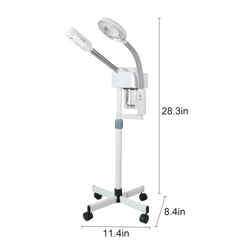 2 In 1 Pro Facial Steamer + 5x Magnifying Lamp Ozone Salon Spa Beauty Equipment - myChway UK