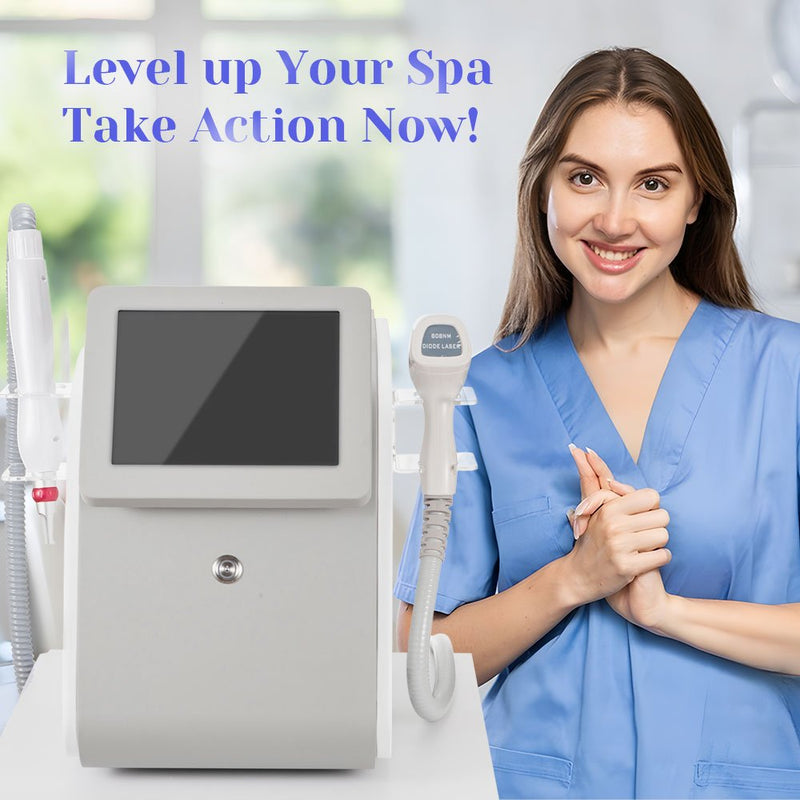 2 In1 DPT 808nm Diode Hair Removal YAG Laser Tattoo Removal Machine - myChway UK