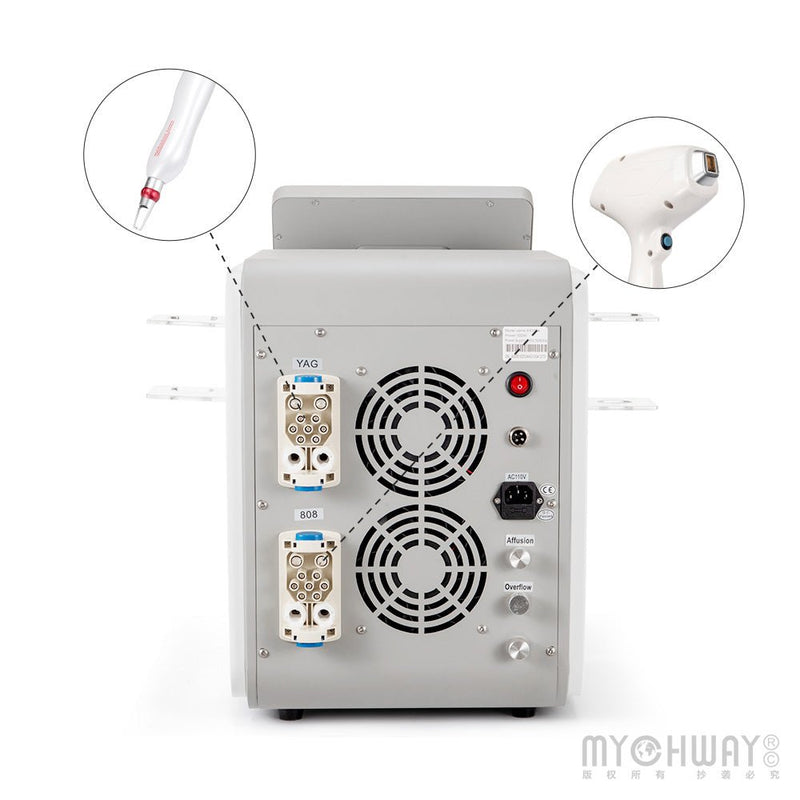 2 In1 DPT 808nm Diode Hair Removal YAG Laser Tattoo Removal Machine - myChway UK