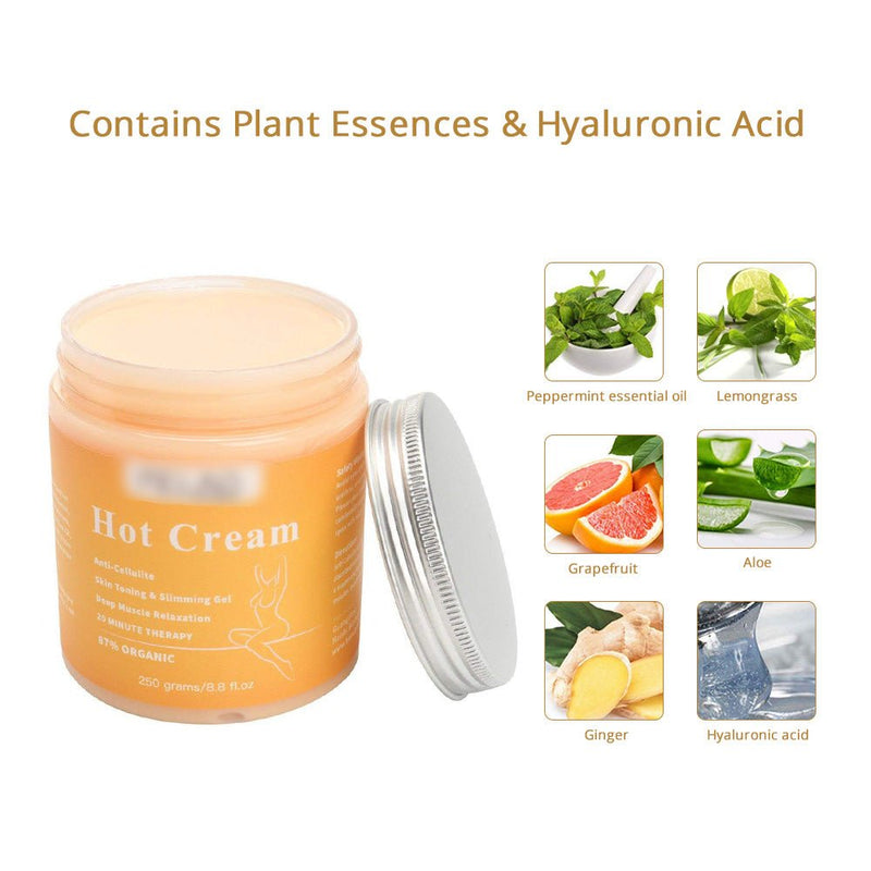 250ML Anti Cellulite Hot Cream Fat Burner Gel Slimming Cream Massage - myChway UK