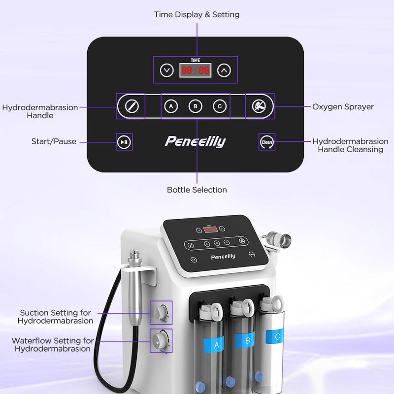 2in1 HydroDermabrasion Machine For Deep Cleansing Hydration Nourishment Pro Use - myChway UK