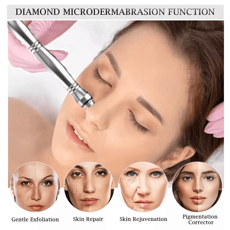 3 In 1 Diamond Microdermabrasion Machine For Cleansing Moisturizing Skin Care - myChway UK