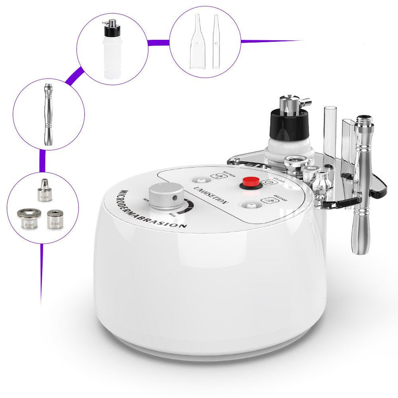 3 In 1 Diamond Microdermabrasion Machine For Exfoliation, Cleansing, Hydration - myChway UK
