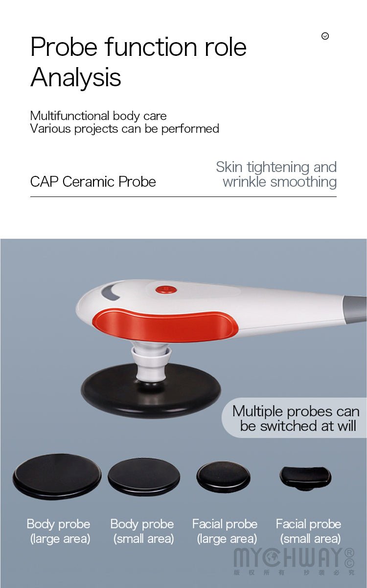 3 In 1 Tecar Therapy Machine With CET RET Massage Gun For Body & Face Management - myChway UK