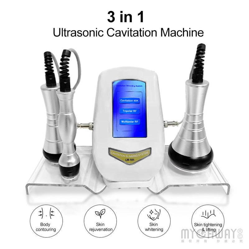 3 In 1 Ultrasonic Cavitation Machine For Body Contouring Skin Tightening Lifting - myChway UK