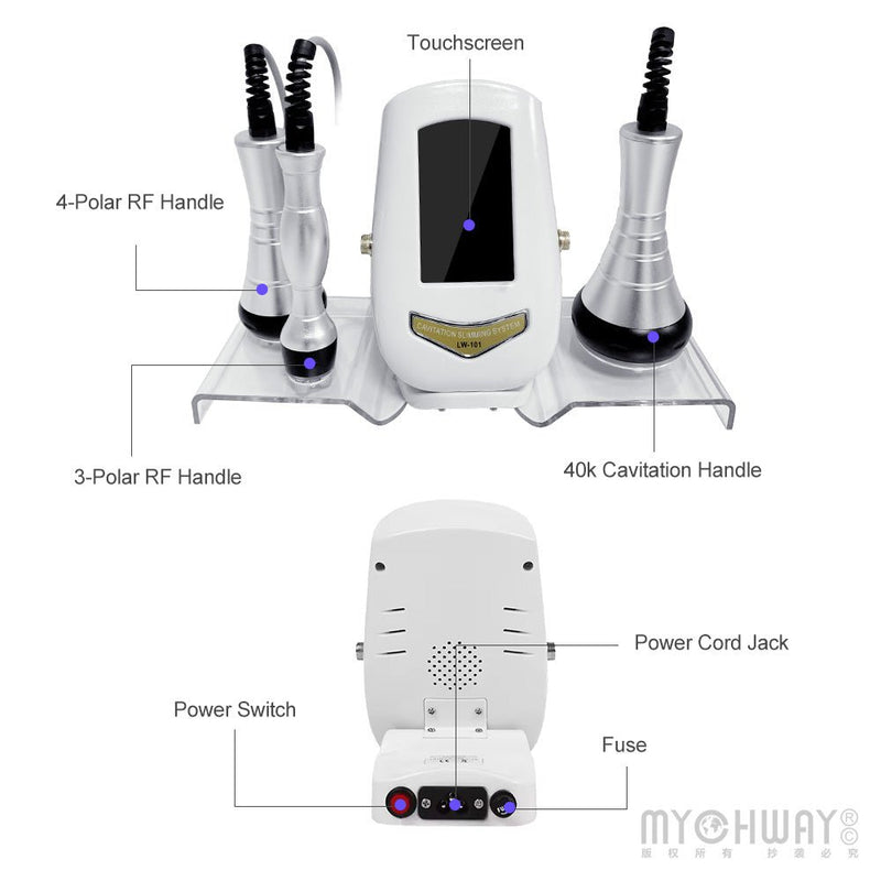 3 In 1 Ultrasonic Cavitation Machine For Body Contouring Skin Tightening Lifting - myChway UK