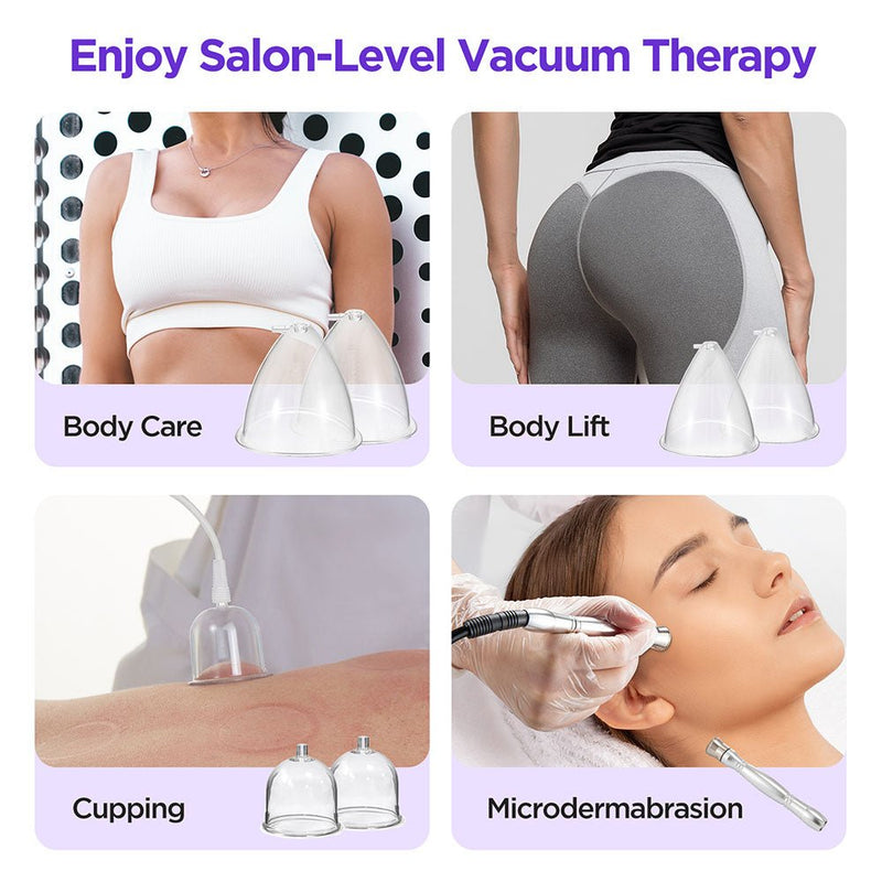 3 In 1 Vacuum Therapy Machine Microdermabrasion Spray Gun For Body Shape Facials - myChway UK