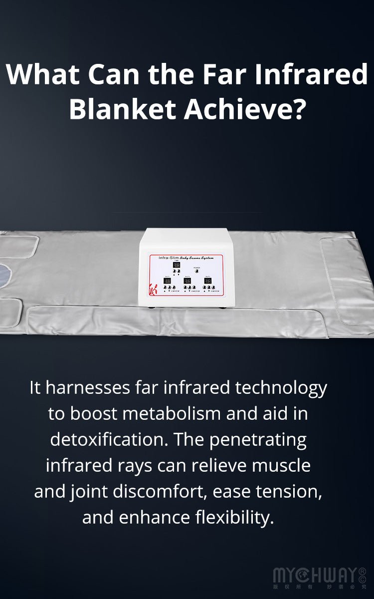 3 Zones Infrared Sauna Blanket Body Shape Detox Machine - myChway UK