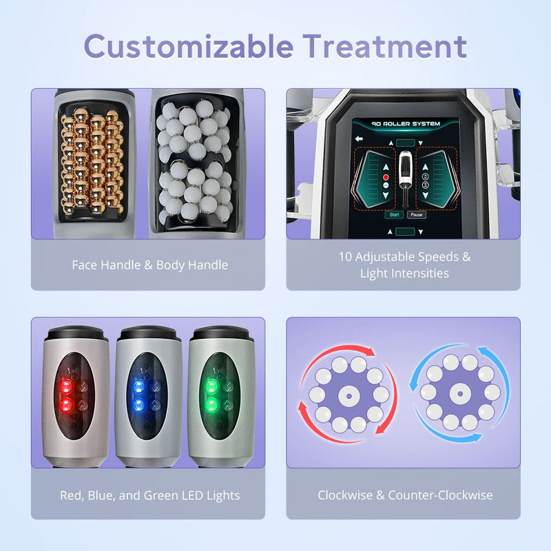 360 Degree Rotating 9D Inner Ball Roller Machine Body Massage Face Lifting - myChway UK