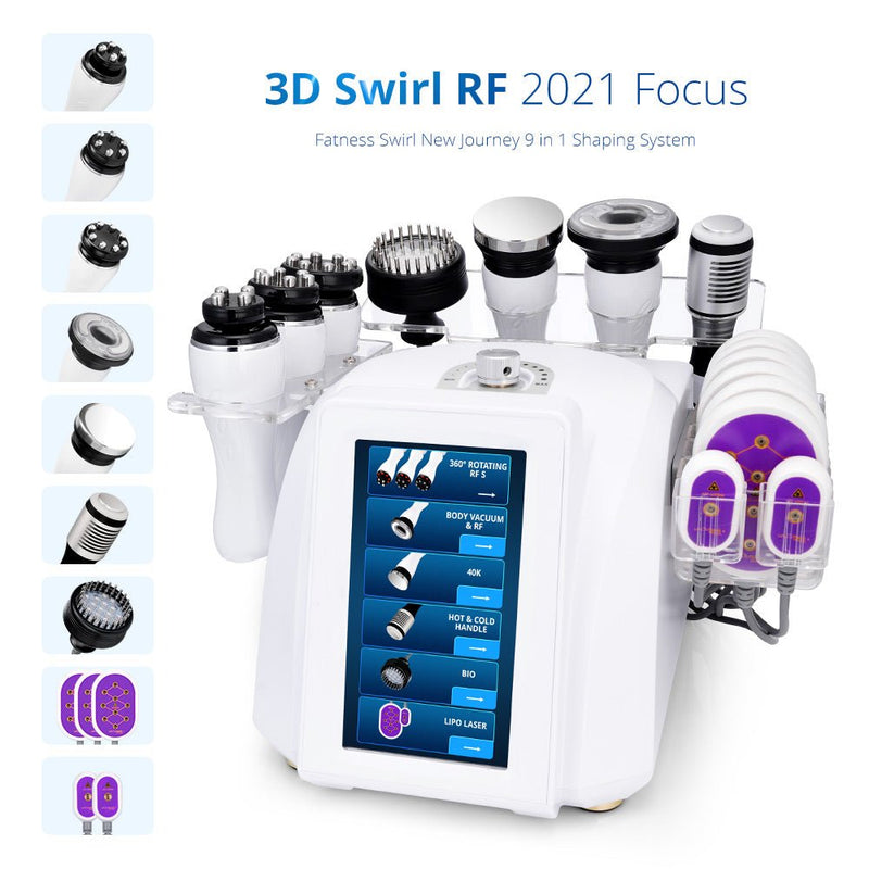 3D Rotating RF 40K Cavitation Vacuum Cold Photon Microcurrent Slimming Machine - myChway UK