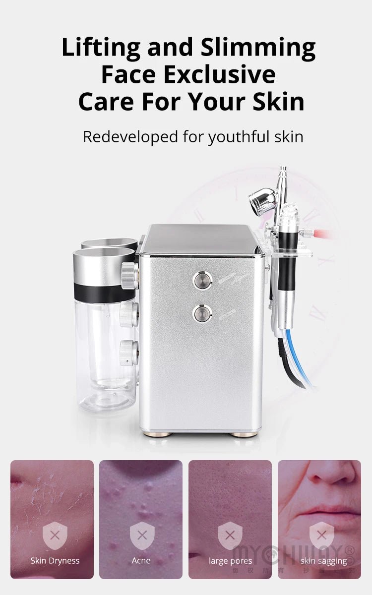 3in1 Hydro Microdermabrasion Machine For Skin Rejuvenation Cleansing Exfoliation - myChway UK
