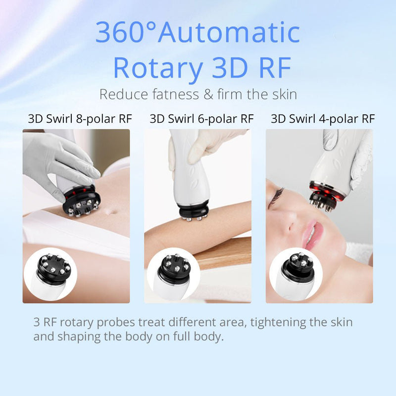 4 In 1 360° Rotating RF Ultrasonic Cavitation 2.5 Body Slimming Lifting Machine - myChway UK