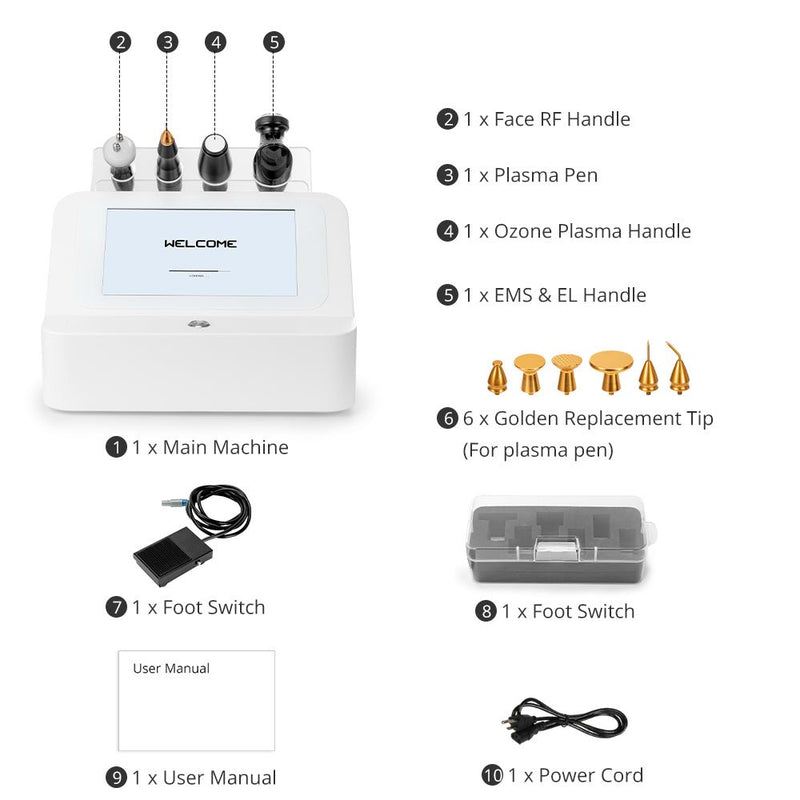 4 In 1 Plasma Facial Rejuvenation Machine For Mole Spot Removal - myChway UK