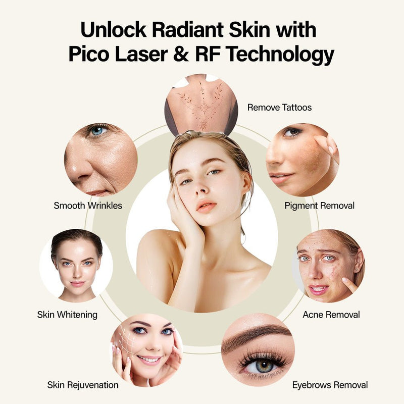 4 In 1 Professional Pico Laser Diode Hair Removal Skin Rejuvenation Machine - myChway UK